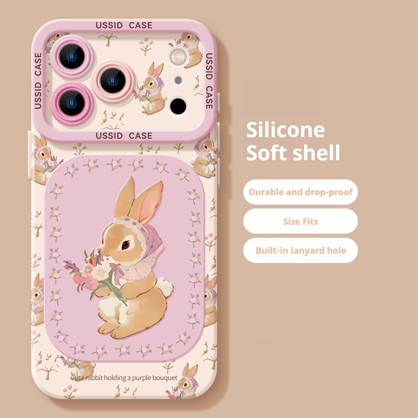 Creative Rabbit Apple Phone Case