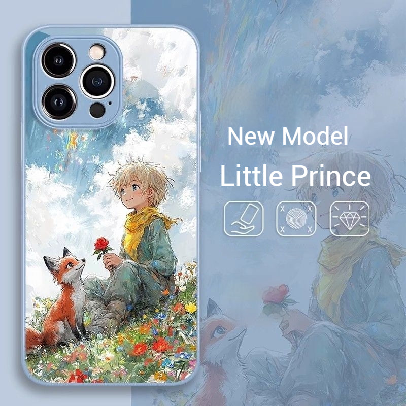 Liquid glass oil painting The Little Prince iPhone case