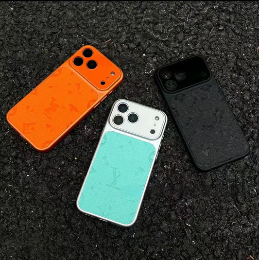 Stylish leather Apple phone case