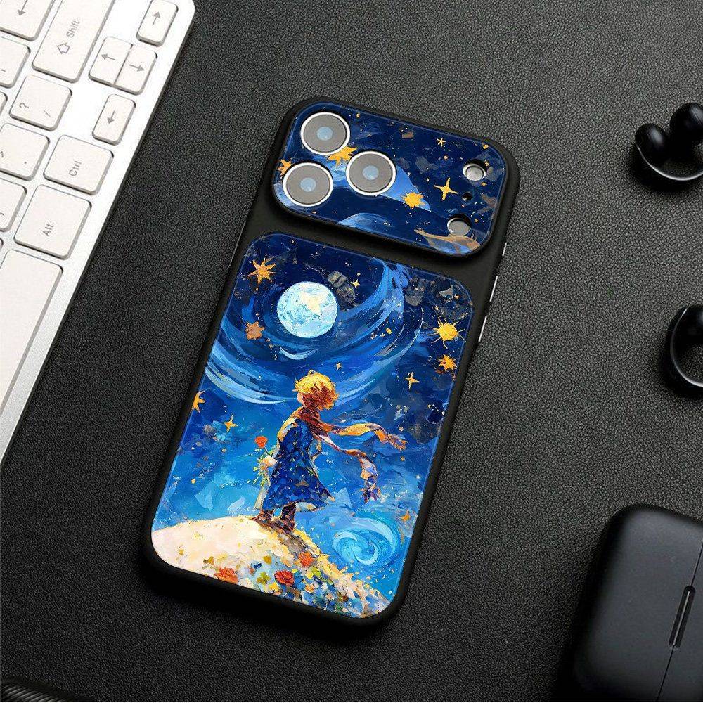 Little boy starry sky Apple phone case