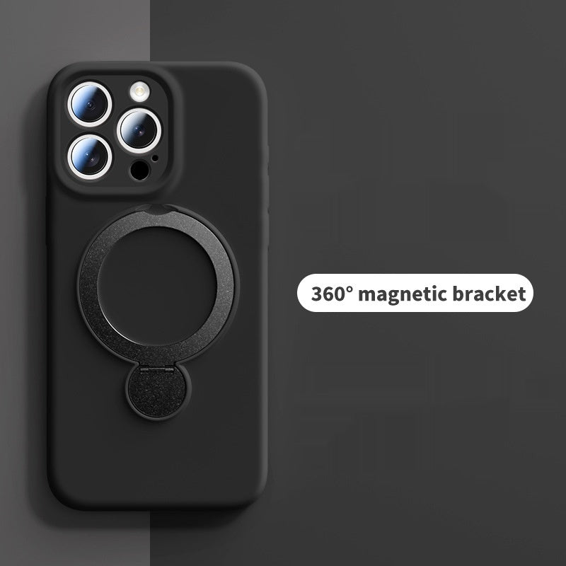 Liquid Rotating Magnetic Bracket Apple Phone Case