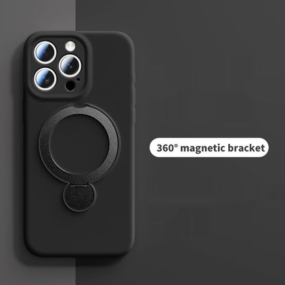 Liquid Rotating Magnetic Bracket Apple Phone Case