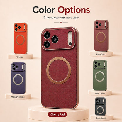 Magnetic Electroplated Fabric Case for iPhone