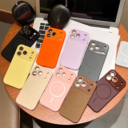 Liquid Silicone Magnetic iPhone Case with Large Camera Cutout