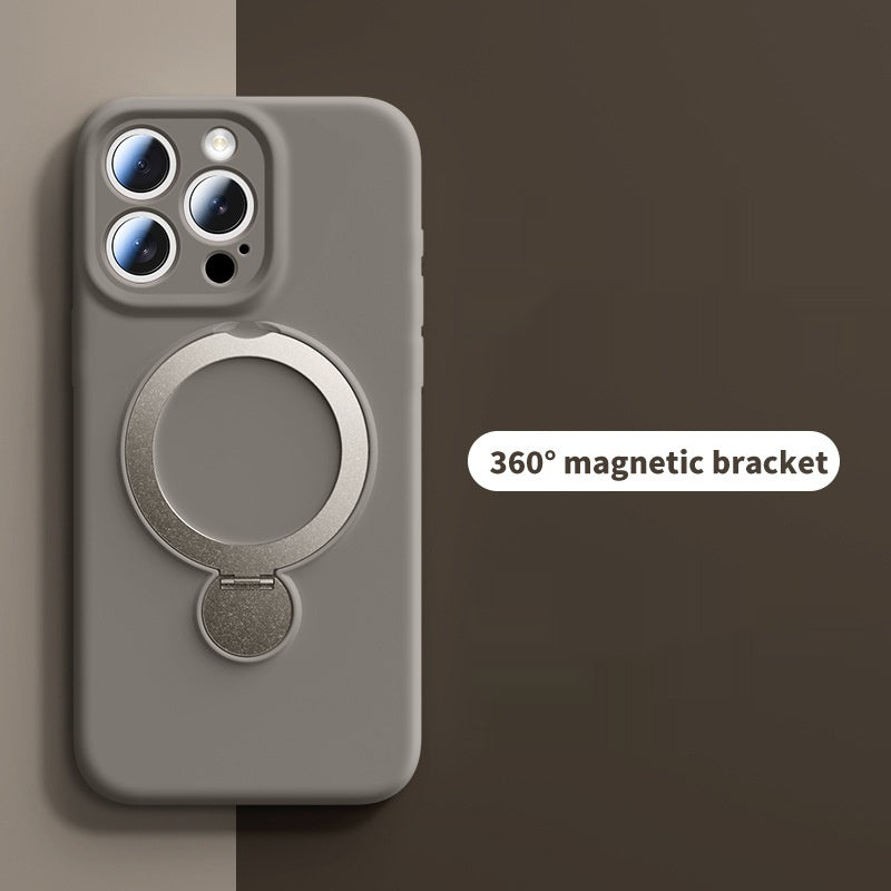 Liquid Rotating Magnetic Bracket Apple Phone Case