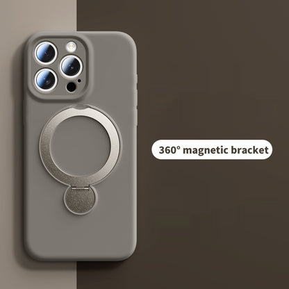 Liquid Rotating Magnetic Bracket Apple Phone Case
