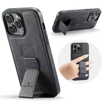 Folding Stand Magnetic Leather Apple Phone Case