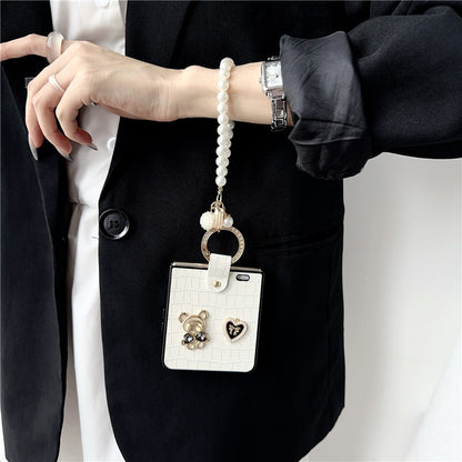 Luxury Ring Bracelet Bear ZFlip Phone Case
