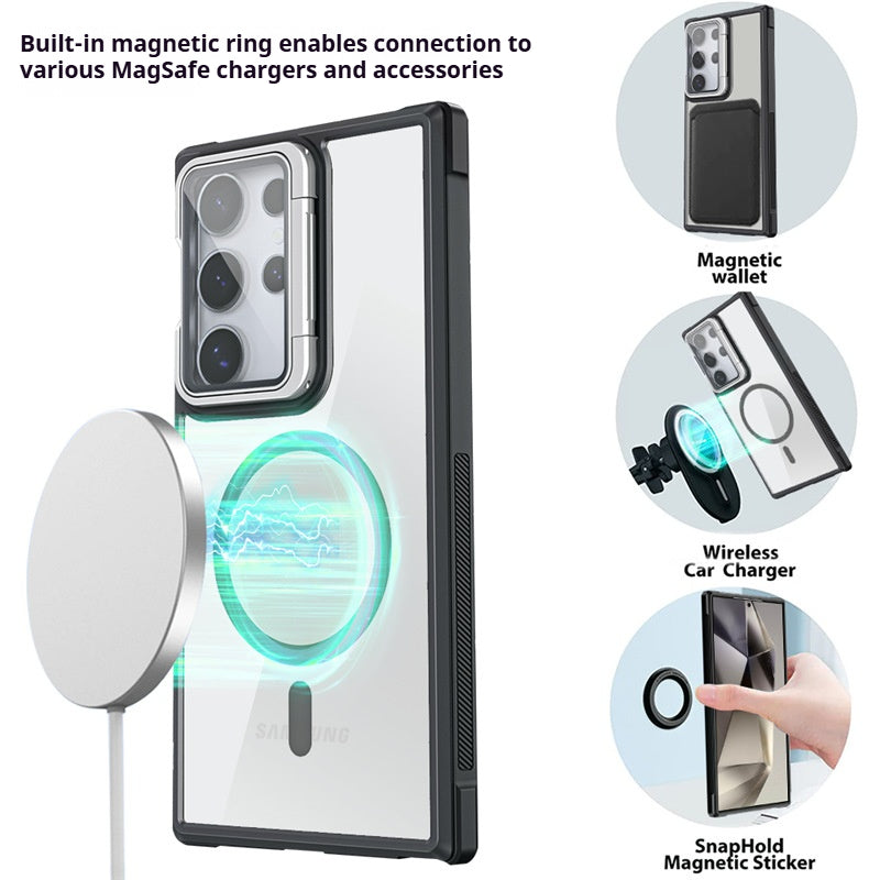 Acrylic magnetic eye protection stand for Samsung phone case