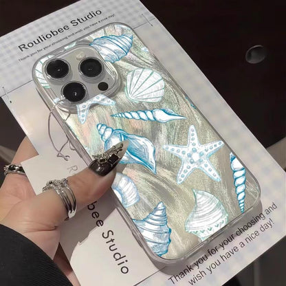 Seashell Starfish Feather Apple Phone Case