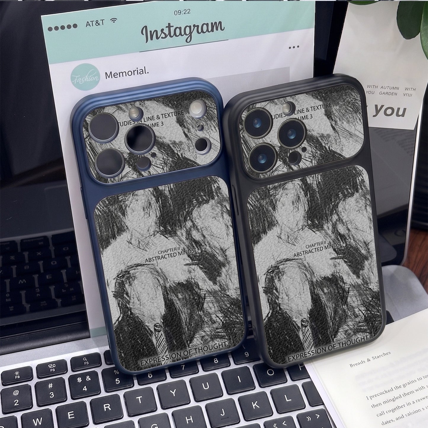 Sketch portrait sticker magnetic Apple phone case