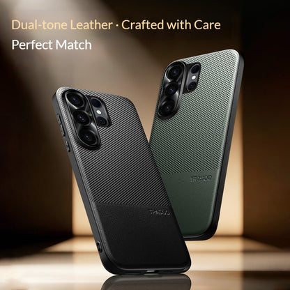Dragon scale leather patchwork full-coverage Samsung phone case