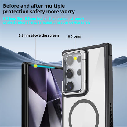 Acrylic magnetic eye protection stand for Samsung phone case