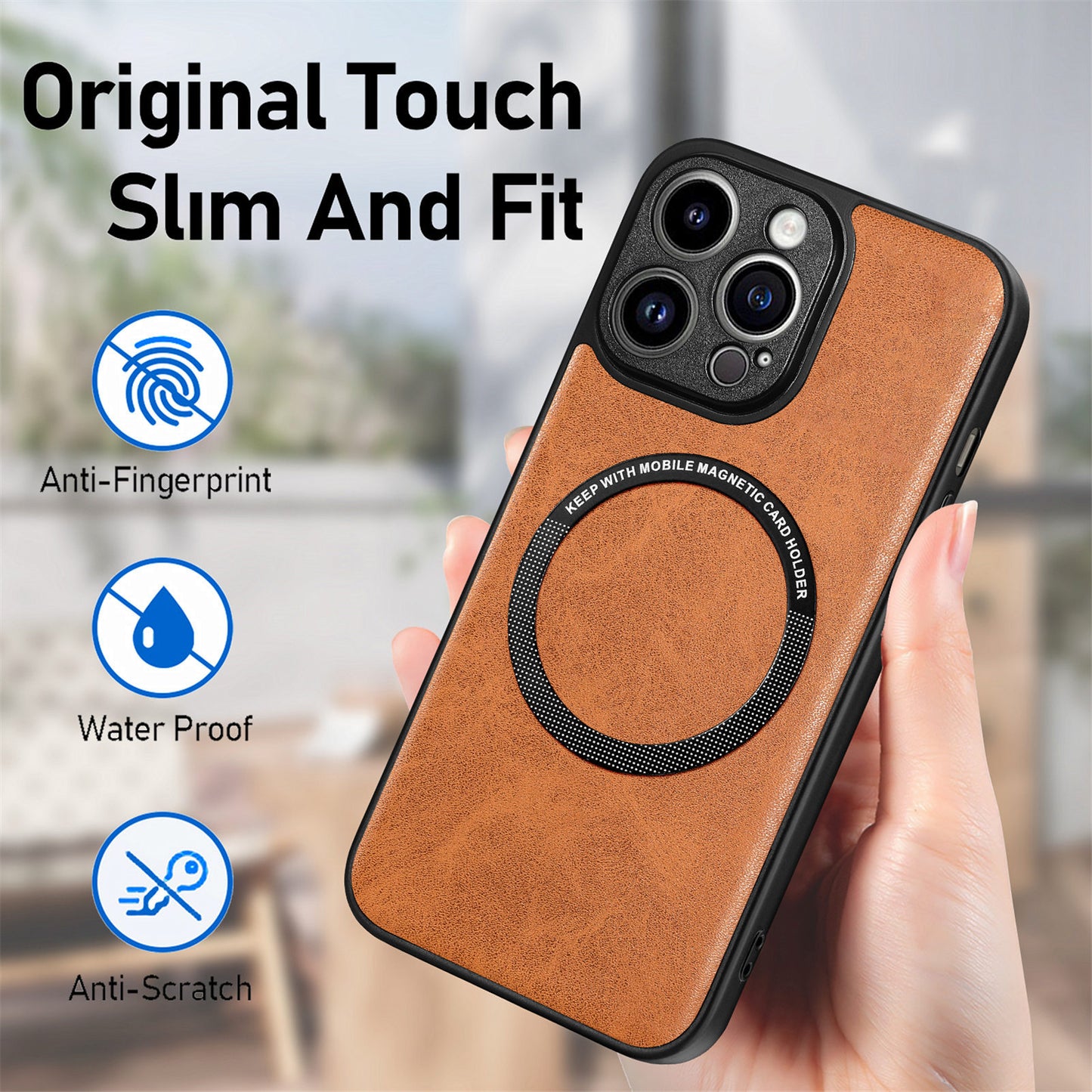 Simple Fashion Apple Magnetic Phone Case