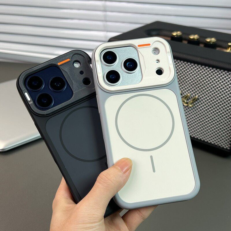 Skin-like frosted magnetic Apple phone case