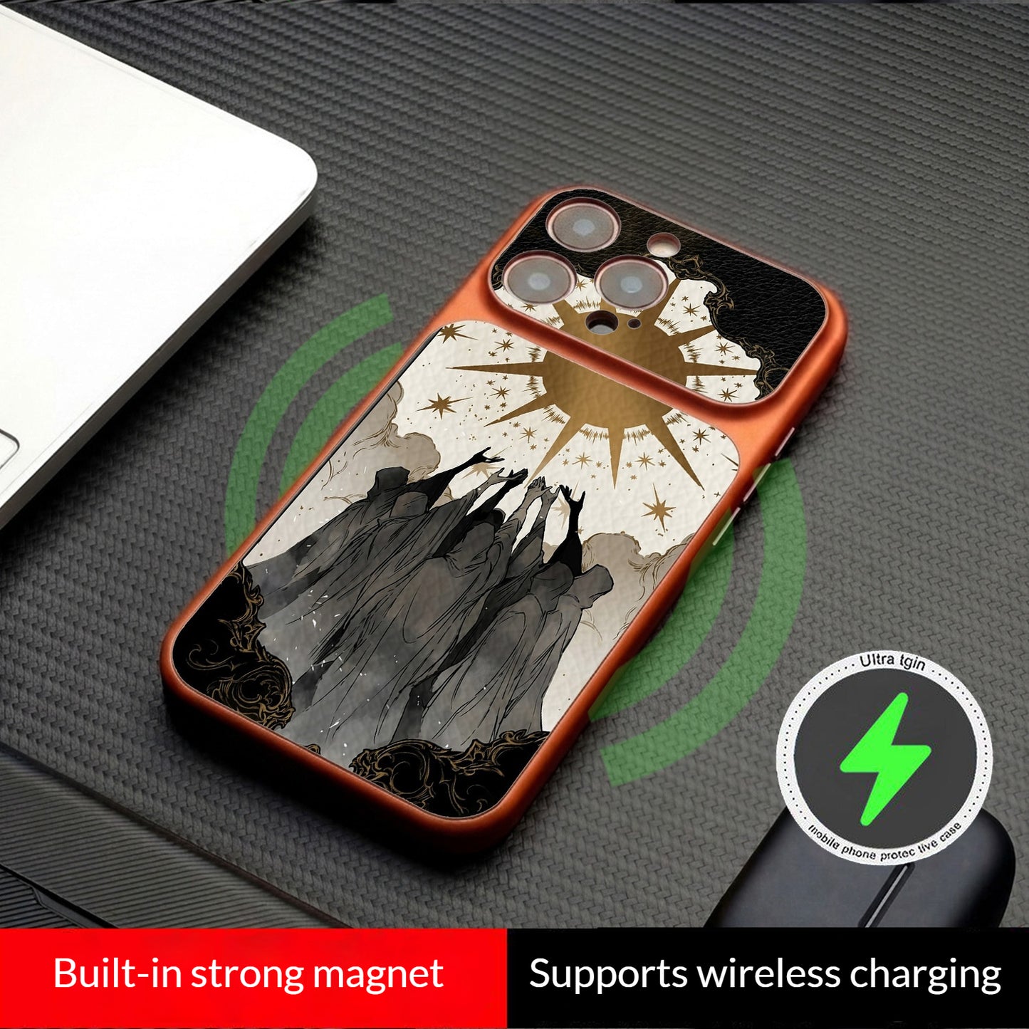 Sun God Worship Magnetic Apple Phone Case