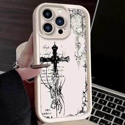 Cross-shaped Apple phone case