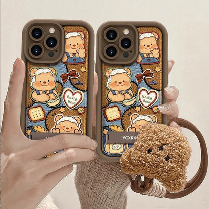 Maillard Butter Bear Apple Phone Case