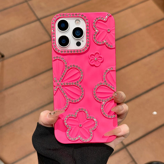 Flower Diamond Apple Phone Case