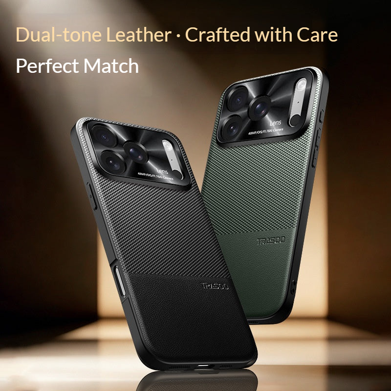 Dragon scale leather patchwork full-coverage Apple phone case