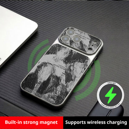 Sketch portrait sticker magnetic Apple phone case