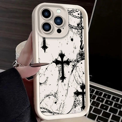 Cross-shaped Apple phone case