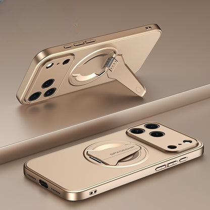 Electroplated Invisible Magnetic Stand Apple Phone Case