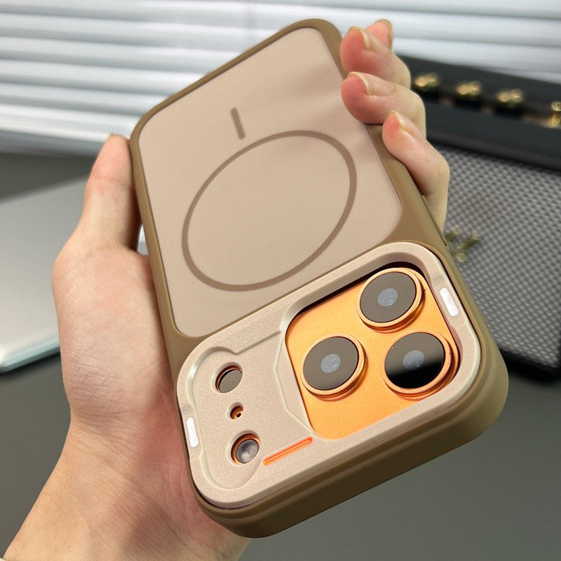 Skin-like frosted magnetic Apple phone case