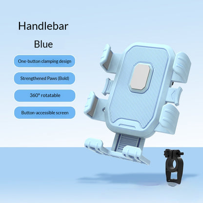 Shock-absorbing phone mount for outdoor cycling