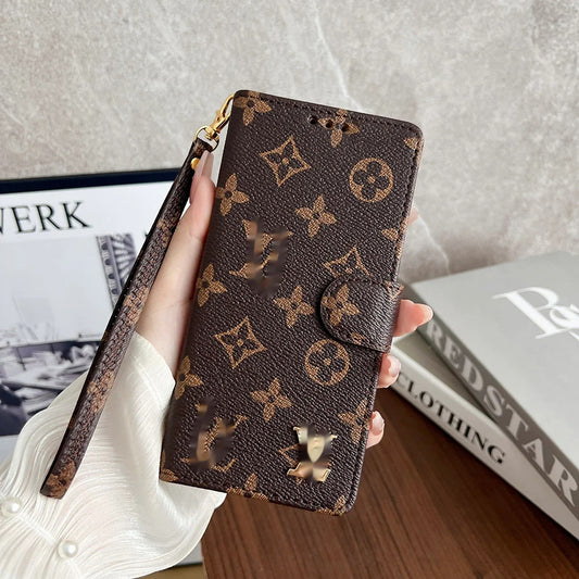Trendy leather Samsung phone case