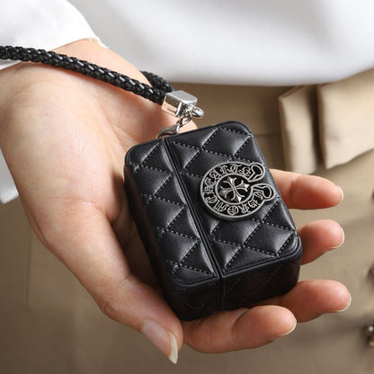 Trendy brand diamond-patterned lambskin AirPodsPro Bluetooth headset case