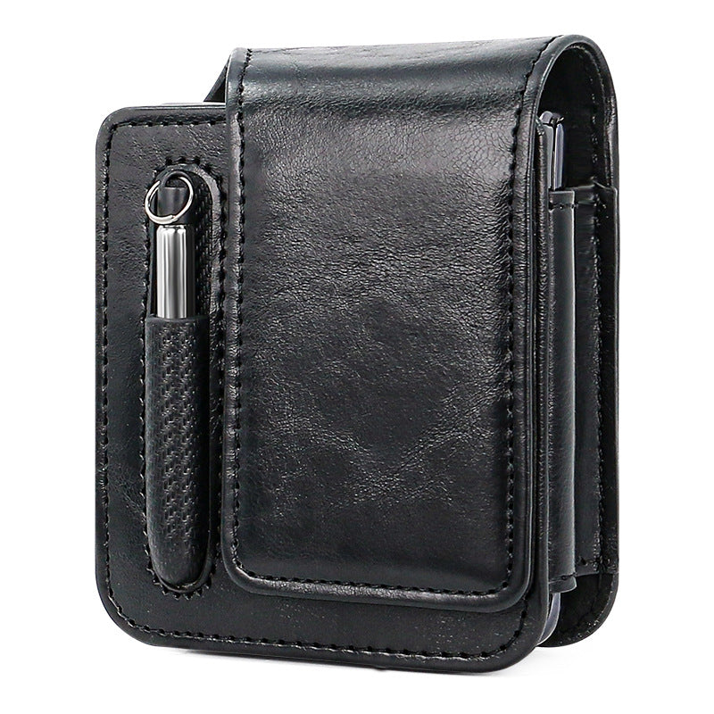 Suitable for Samsung Flip 3/4/5/6 Folding Screen Mobile Phone Belt Bag with Pen Slot