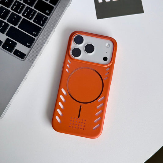 Pioneer heat dissipation hollow magnetic Apple phone case