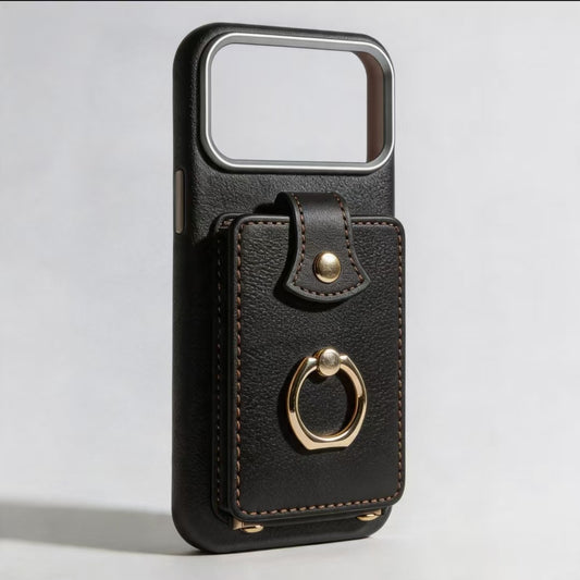 Magnetic iPhone Case with Ring Holder and Crossbody Strap