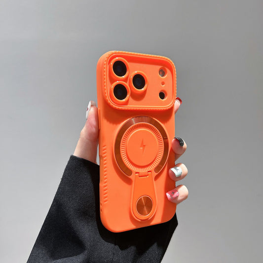 Soft shell magnetic bracket Apple phone case