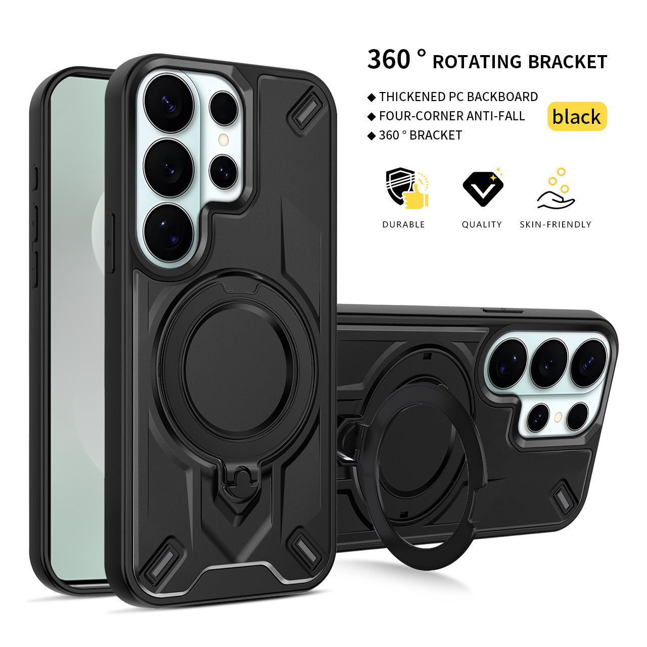 Samsung phone case with magnetic rotating stand