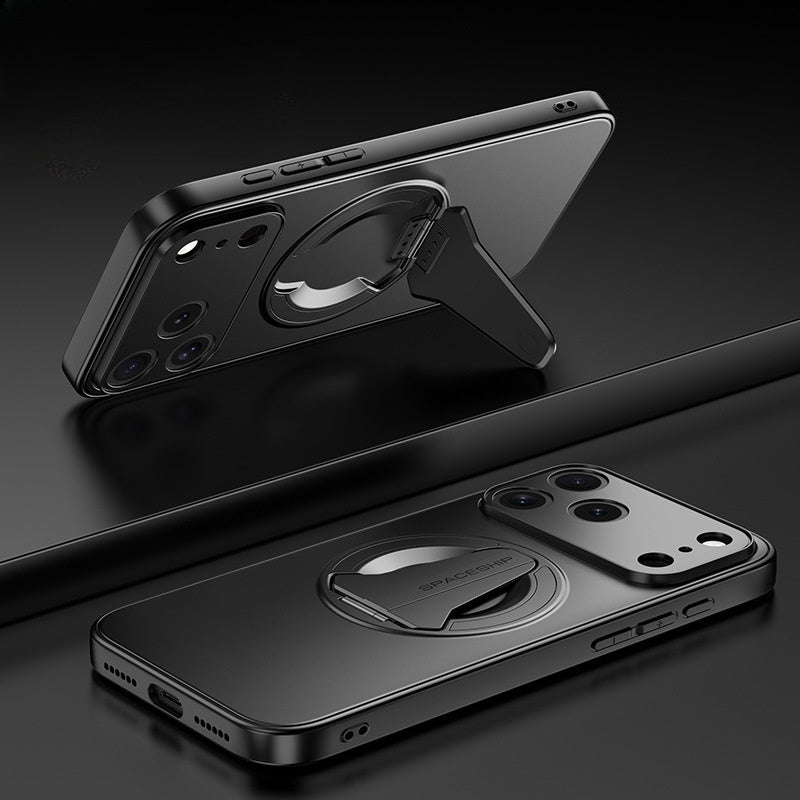 Electroplated Invisible Magnetic Stand Apple Phone Case