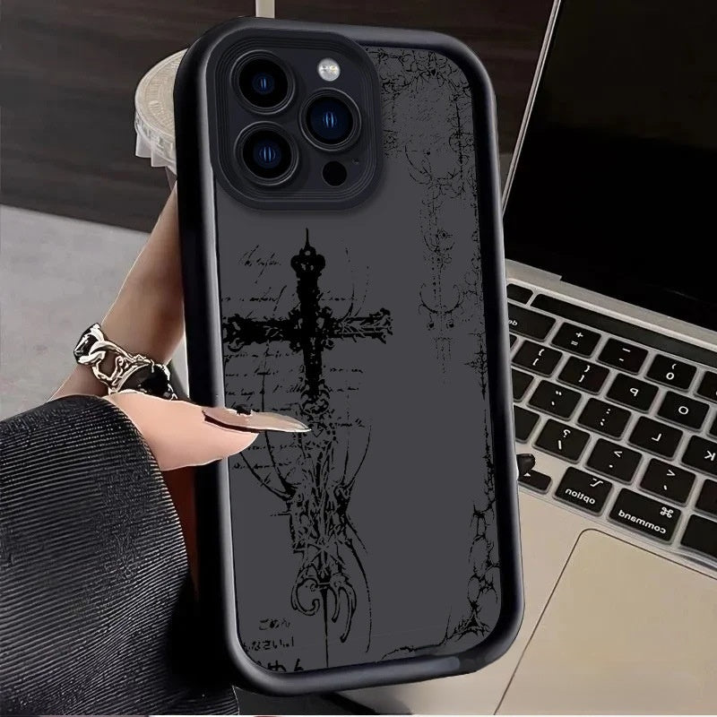 Cross-shaped Apple phone case