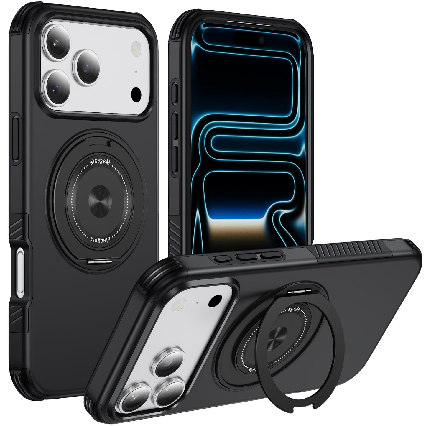 Rotating Stand Anti-drop Magnetic Apple Phone Case