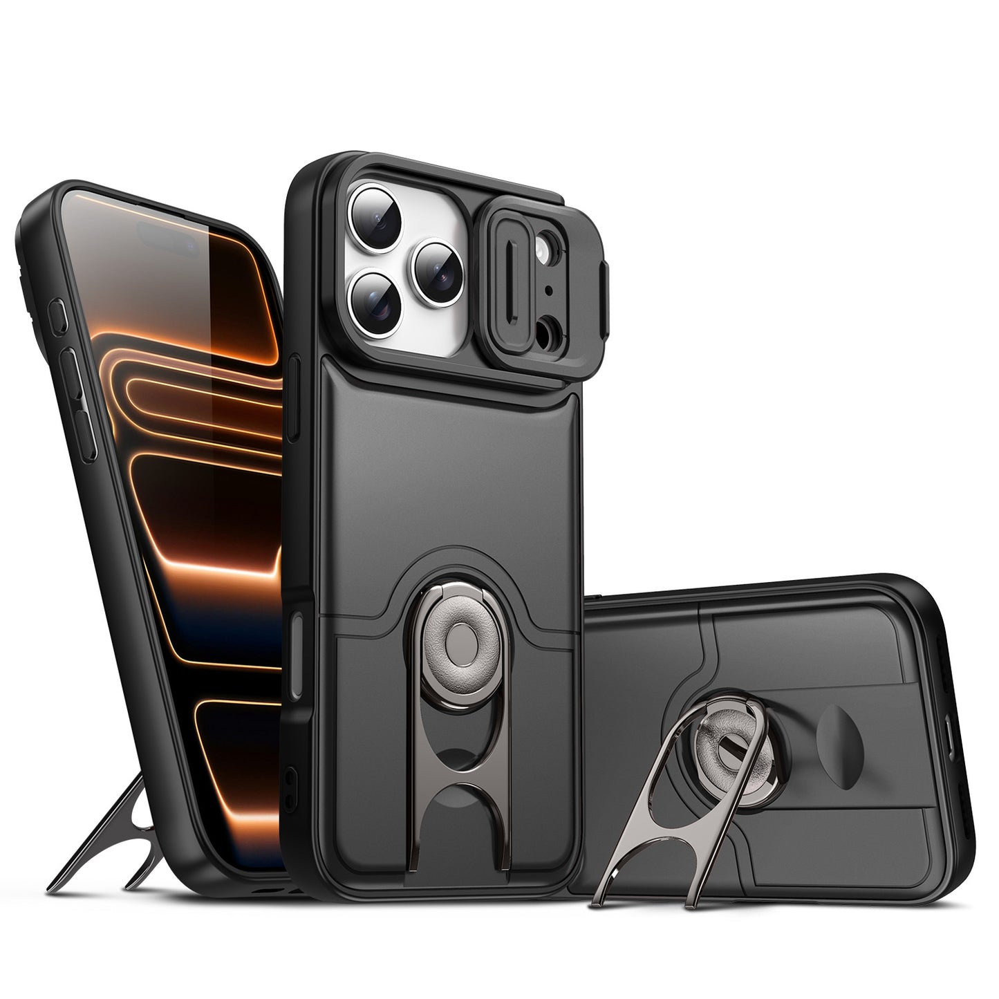 Linktop sliding window bracket mecha Apple phone case