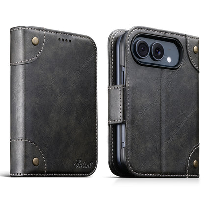 Folio-style card-holder leather case for iPhone Duo