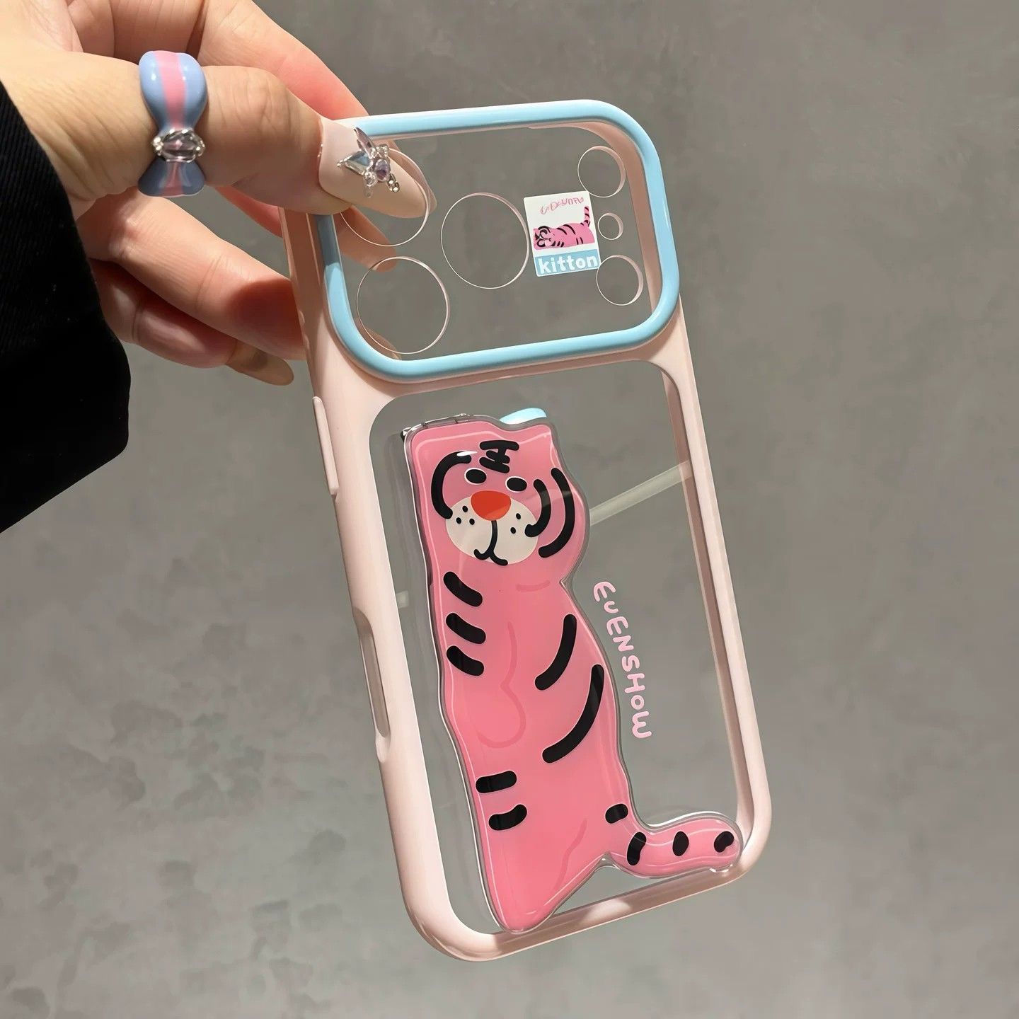 Cute animal stand Apple phone case