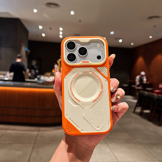 Colorful Dual-Tone Magnetic iPhone Case with Soft-Touch Matte Finish