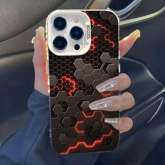Laser mechanical Apple phone case