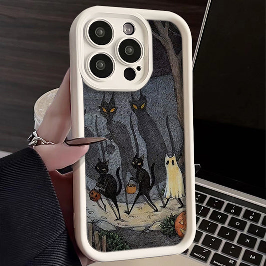 Cartoon Ghost Cat Apple Phone Case