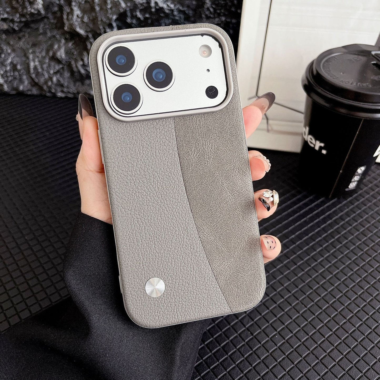 Cow-print and panel-style iPhone case