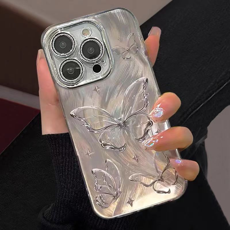 Fashionable Feather Bow Apple Phone Case