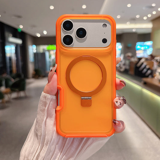 Frosted, skin-friendly magnetic anti-drop Apple phone case
