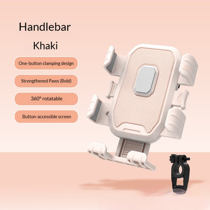 Shock-absorbing phone mount for outdoor cycling