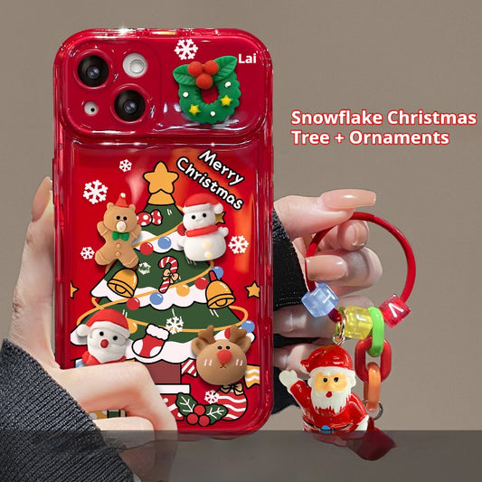 Christmas Tree Doll Flip Mirror iPhone Case